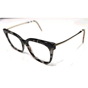 Burberry B2271 Large Black Gray Square Cat Eyes Eyeglasses Frame 54-17 140